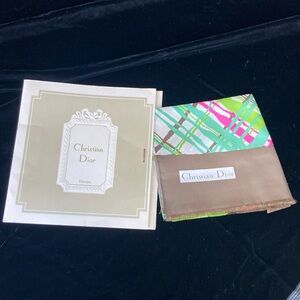 Vintage Christian Dior scarf 48”x20”